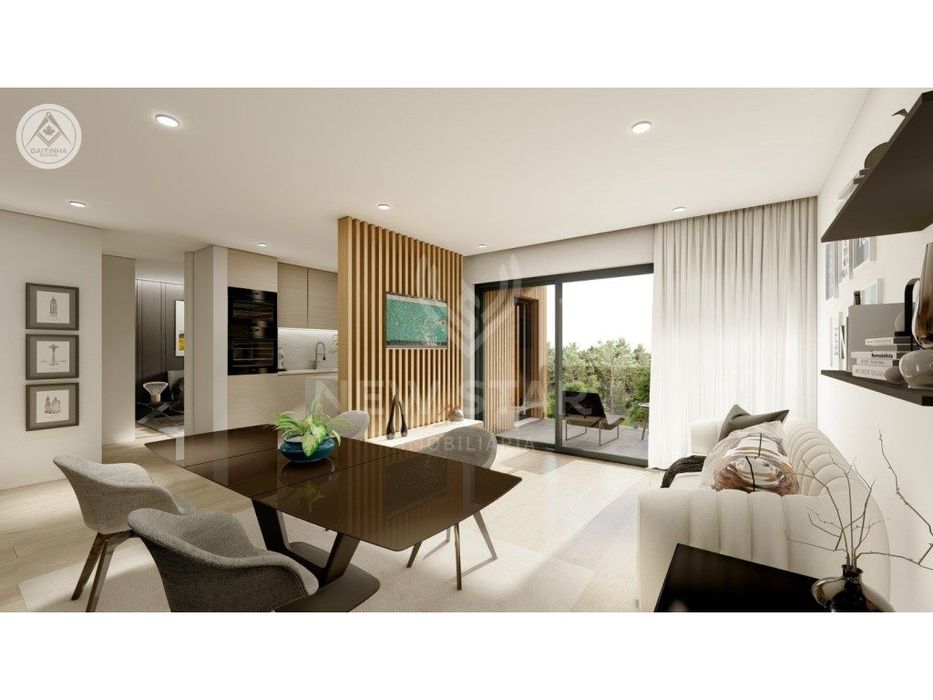 Apartamento T2 Novo com Terraço Privativo, Estacionamento e Piscina...