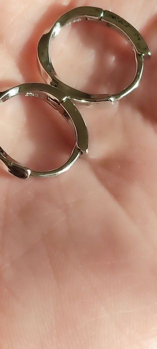 Srebrne męskie kolczyki