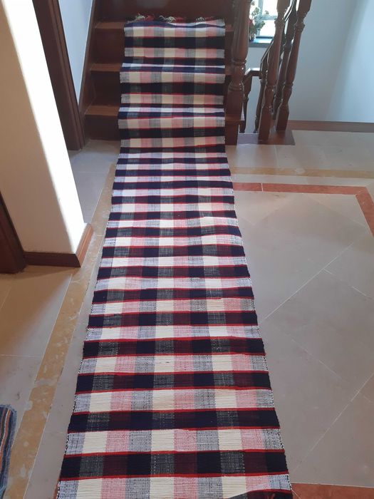 tapete/passadeira artesanato português, vintage, 3 metros e 15cm