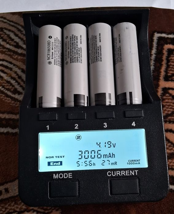 Акумулятор LG MH1, Panasonik NCR18650BD, 18650