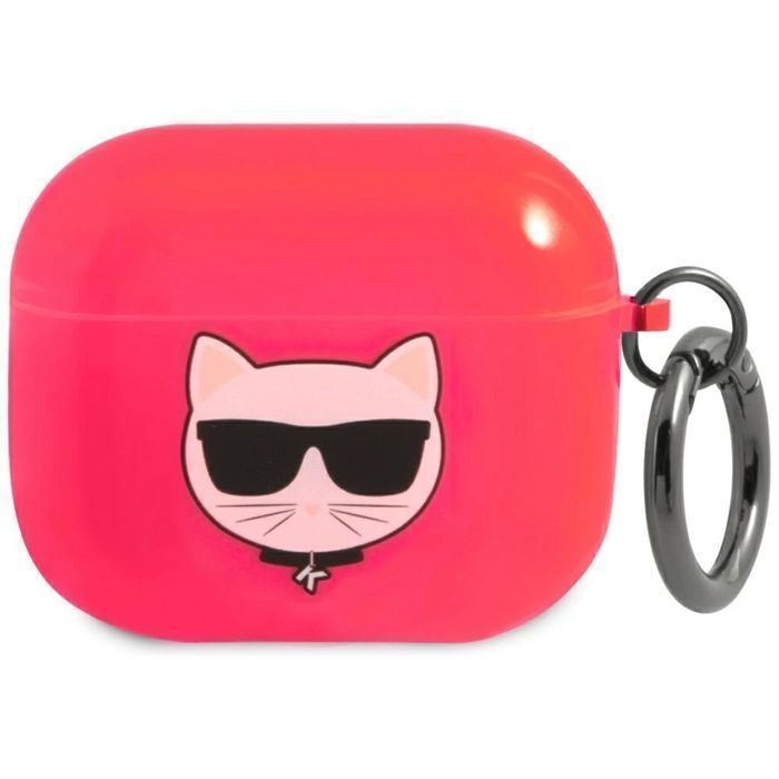 Etui Karl Lagerfeld Choupette na AirPods 3 - różowe