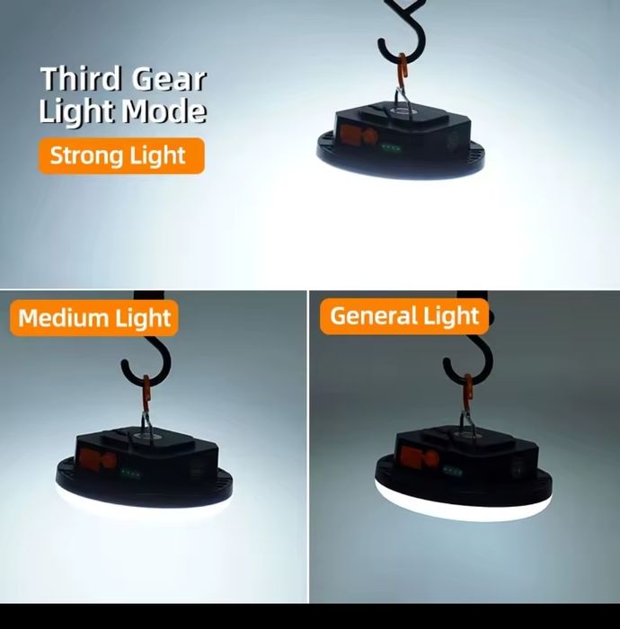 Акамуляторна лампа -ліхтар Mos 14. Павербанк. Ліхтар.