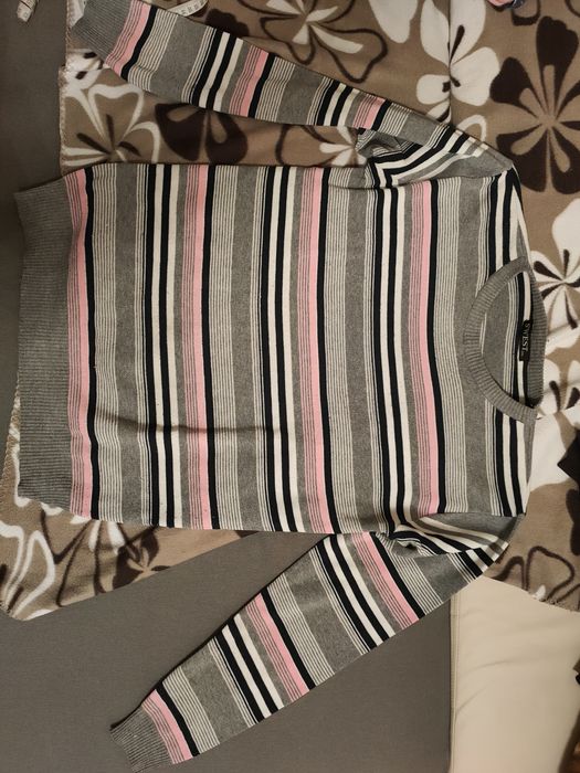 Sweter męski w paski XL