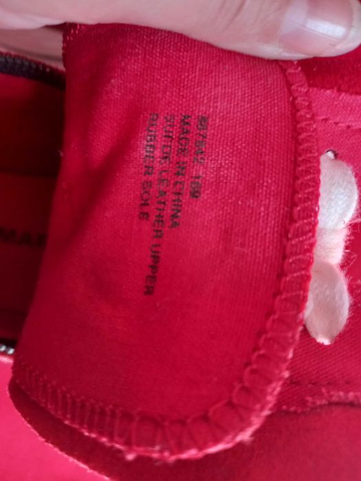 Sapatilhas de camurça,  vermelhas - 36 - Quebramar.