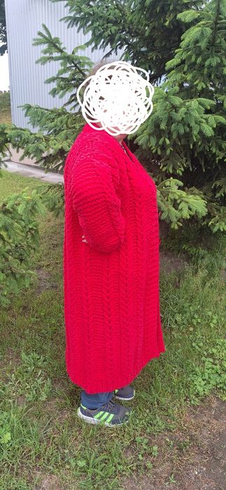 Кардиган XXL  із пряжі Alize puffy fine