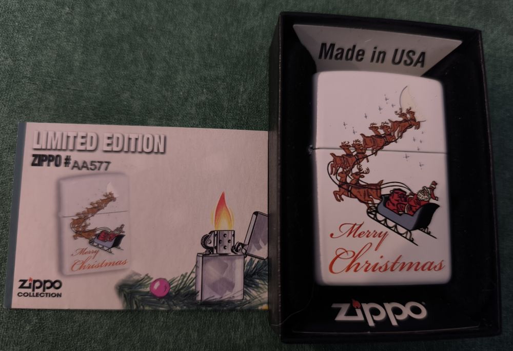 Isqueiro  Zippo Edição Limitada Natal #AA577- Novo
