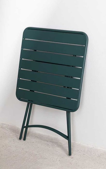 Conjunto de mesa e 2 cadeiras dobráveis de jardim em aço verde escuro Janti SKLUM