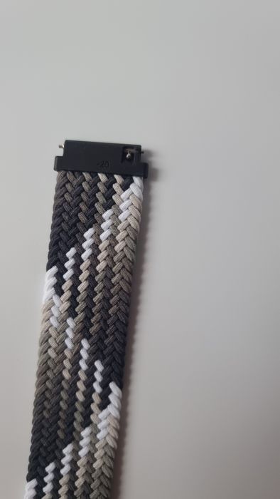 Pasek plecionego materiału 20 mm do zegarka Samsung, Huawei, Amazfit,