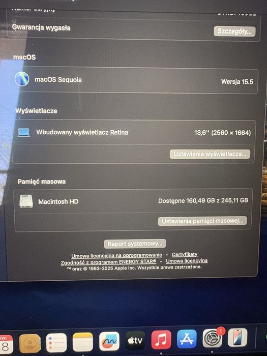 Macbook air 13 m3 256GB