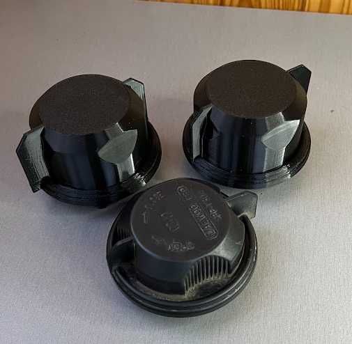 Збільшені ковпачки під LED на фари Ланос (Сенс)