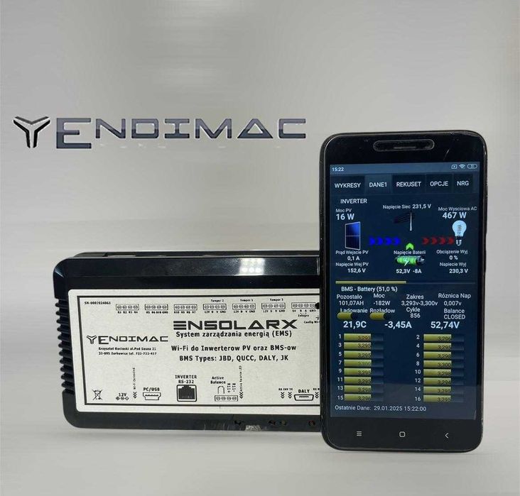 ENSolarX 5X Basic WiFi do Falowników Hybrydowych Oraz BMSow