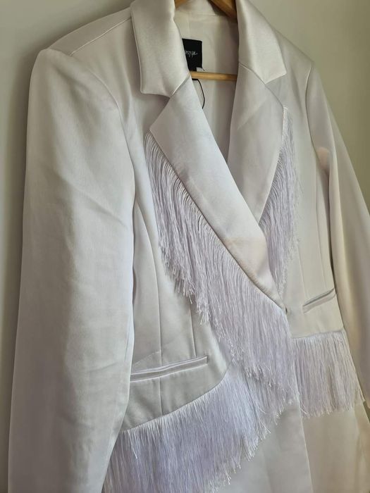 Sukienka  o kroju marynarki Nasty Gal frędzle