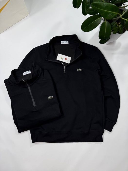 Кофта Lacoste чорна, універсальна та комфортна, розміри S–XL