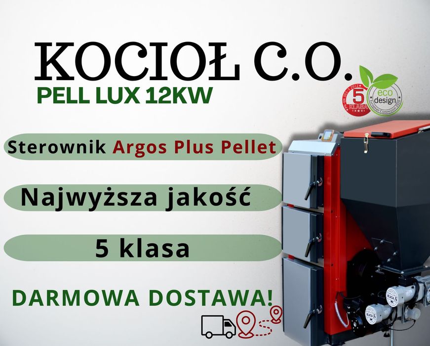 Kotły Kocioł Piec TECHNIX PELL LUX 12 kW na pellet - PRODUCENT