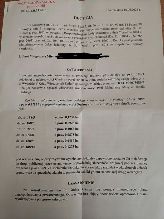 4x DZIAŁKI budowlane w Grabinach - Widok 5
