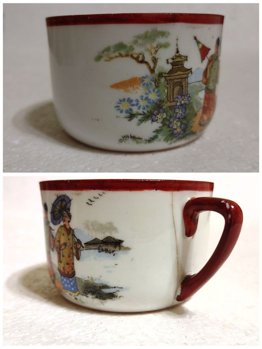 Чашка фарфор Шинуазри Первомайская Рыбинская фабрика Фарфортрест