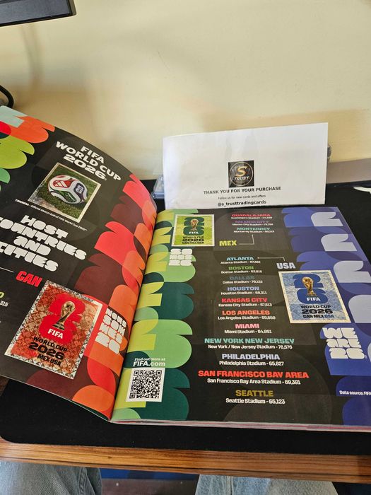 Panini FIFA World Cup 2026 Album Partially Completed 692 Stickers placed