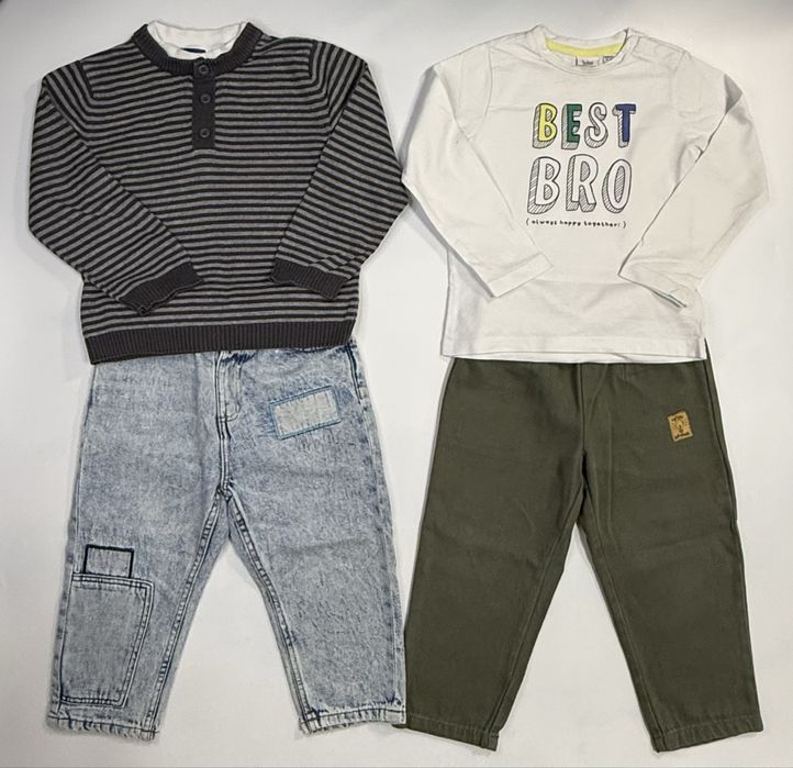 Джинси реглан светр Zara, cheroke, bwkids 98