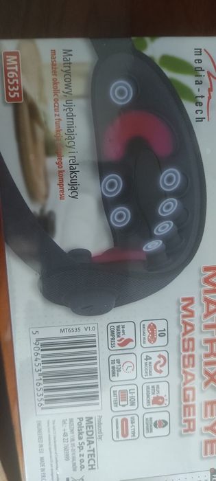 Matrix Eye Massager media - tech relaksujący masażer do masażu okolic