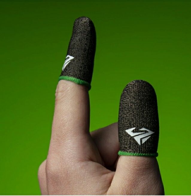 Ігрові напальчники із нейлоном Shezi чорни для телефону смартфона план