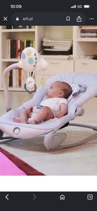 Chicco balloon elektroniczny leżaczek z wibracjami 0M+