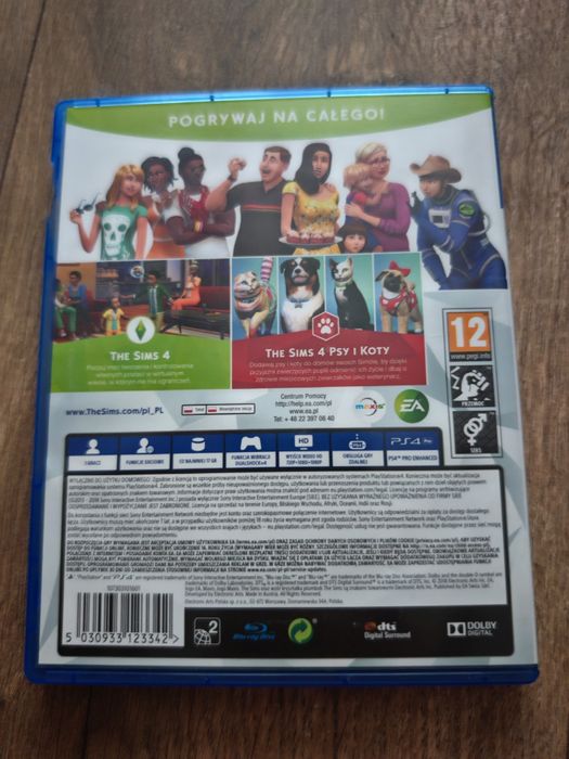 Sims 4 dodatek psy i koty ps4 PlayStation 4 5 zestaw specjalny