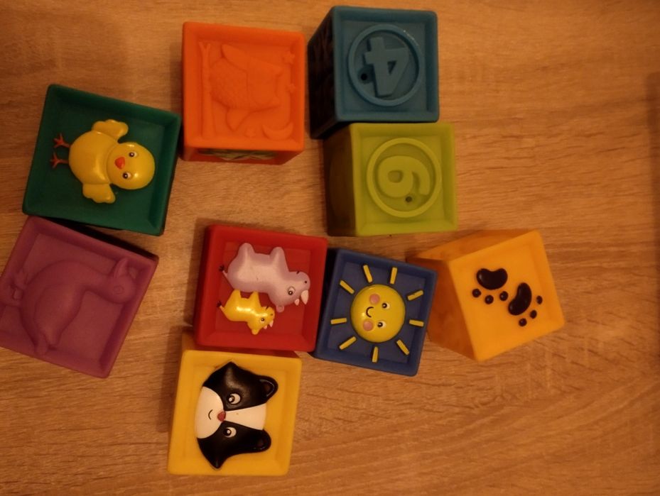 Gumowe klocki  edukacyjne dla dzieci