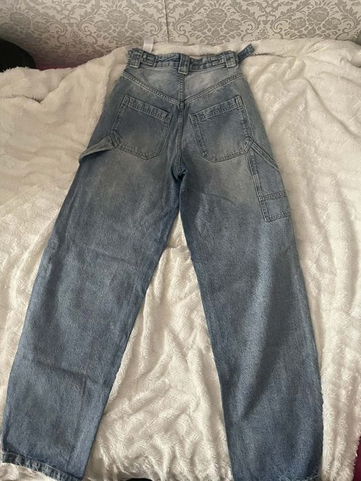 Jeansy wide leg damskie rozmiar 34