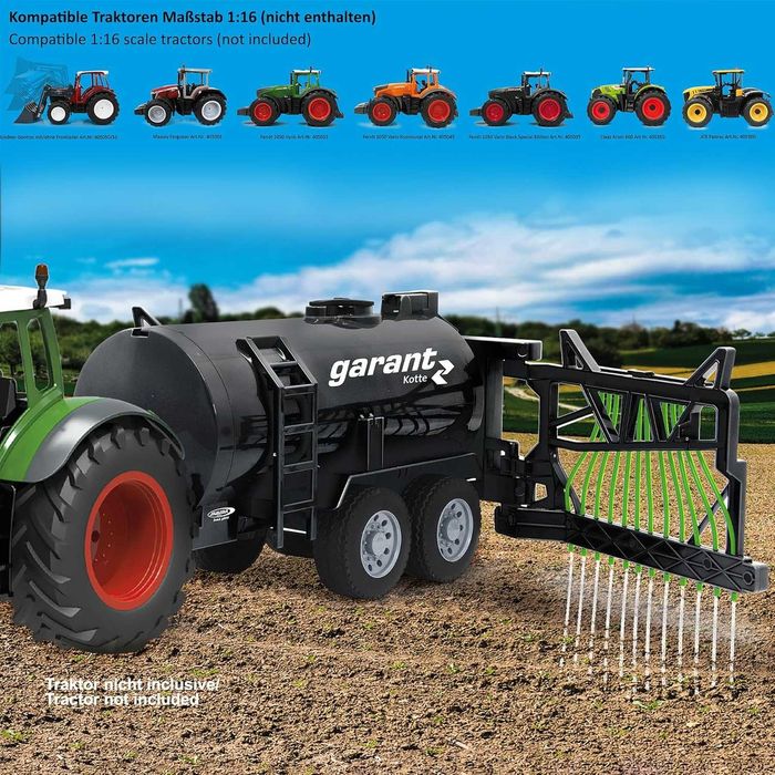 Jamara 405236 - Garant Przyczepa Beczkowa - Zbiornik 450 ml