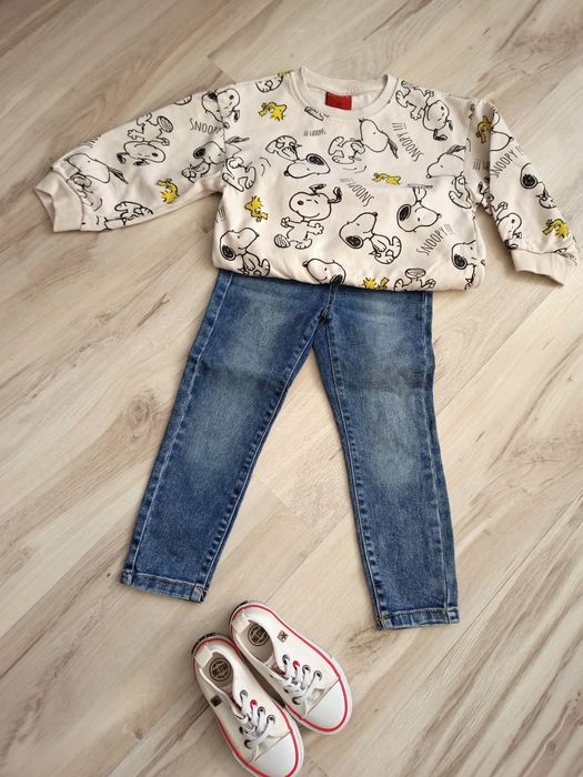 Jeansy dżinsy Reserved 104 i bluza