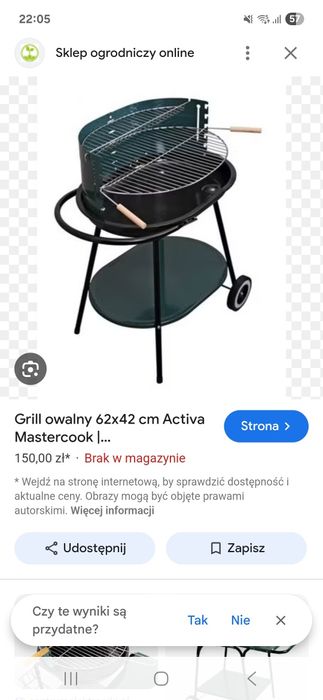 Grill ogrodowy używany