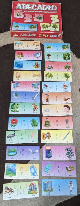 Puzzle abecadło.