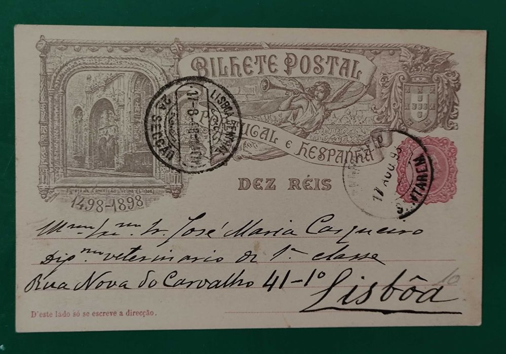 Inteiro postal Centenário da India 1898