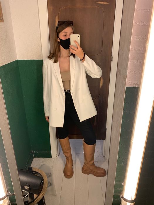 Чоботи черевики високі 36-37 розмір pull&bear демі