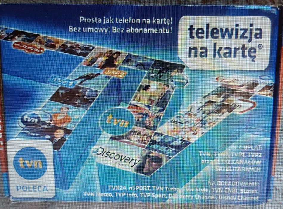 Telewizja na kartę TNK – Zestaw startowy (Pudełko / Retro / Kolekcjonerski)