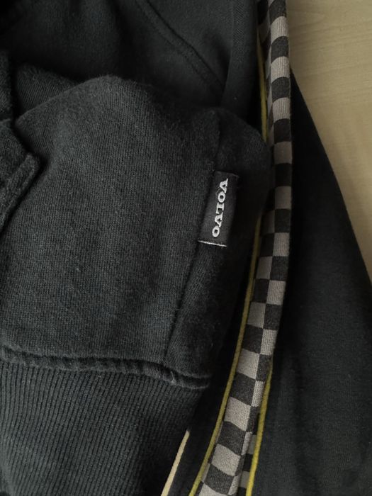 Volvo męska czarna bluza z kapturem rozsuwana oversize XXL