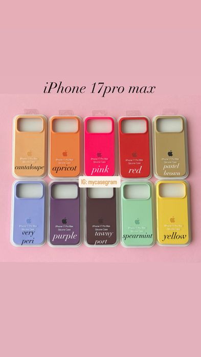 Apple capas silicone 17/air/17pro/17pro max