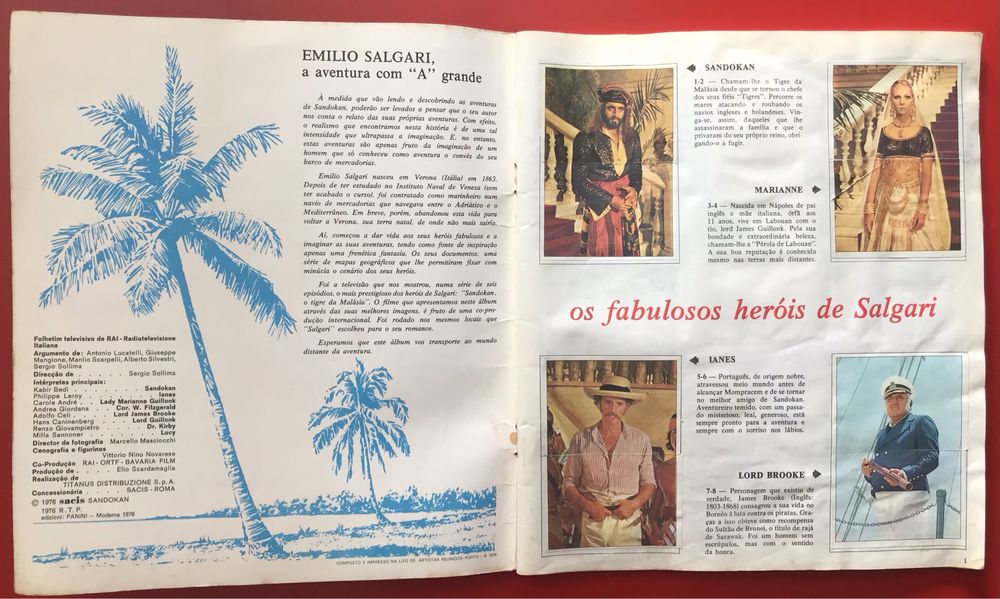 Cromos Sandokan completa