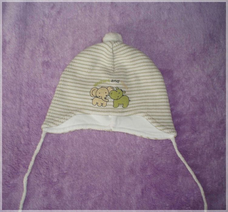 Czapka zimowa z ciepłą podszewką 42-44 roz.