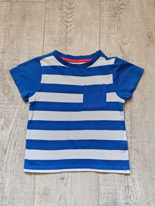 T-shirt w paski biało niebieski F&F 104 kod1133