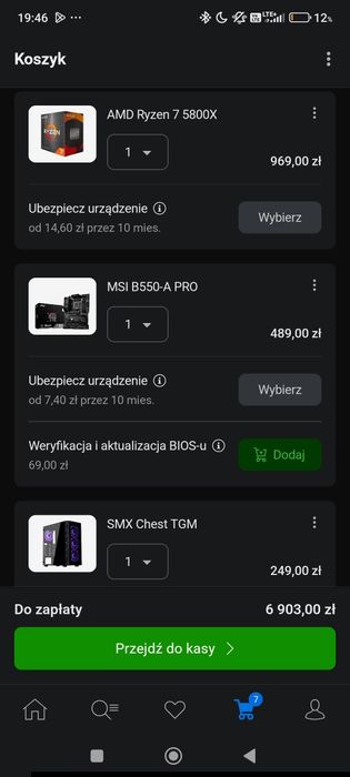 Komputer podzespoły na zdjęciach