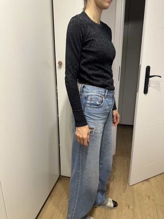 Elegancki sweter blyszczacy