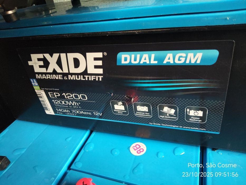 Baterias para fotovoltaica GEL /AGM de 1000A 50 amp.