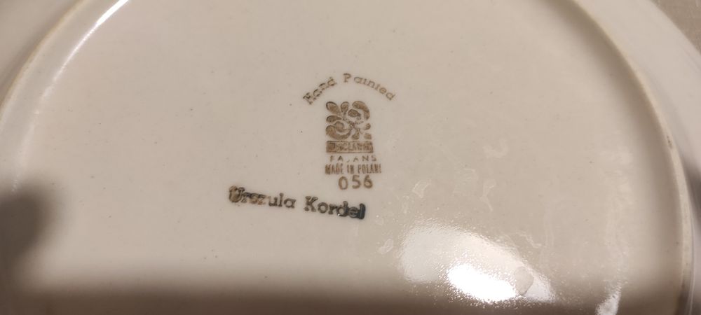 Komplet talerzy fajansowych 18 sztuk