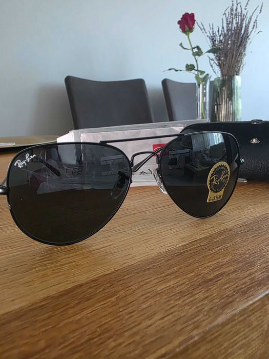 Ray Ban okulary aviator czarne RB3026