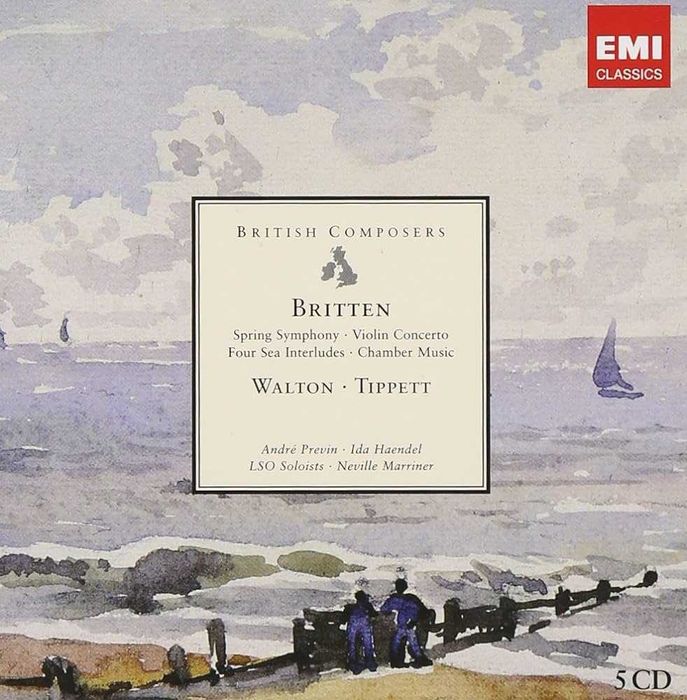 British Composers: Britten, Walton & Tippett Box Set with 5 CDs