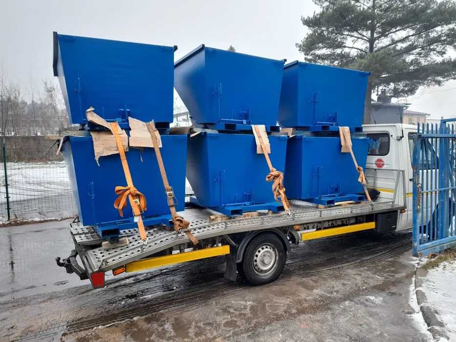 Koleba samowyładowcza pojemnik kosz kontener stalowy 1m3 2m3 3m3DOSTAWA