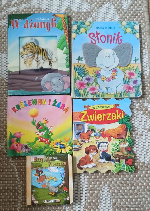 Książeczki o zwierzętach dla maluchów 5 szt.
