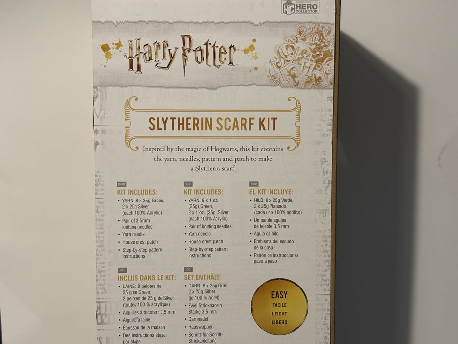 Kit cachecol de Malha Harry Potter Slytherin