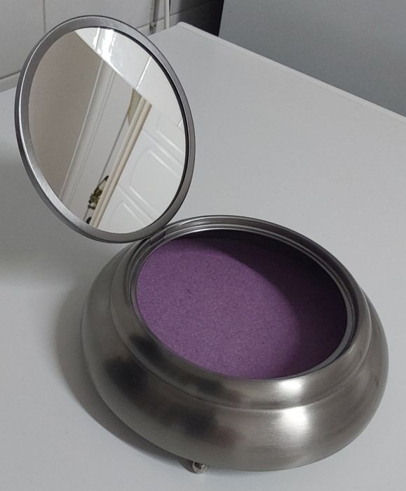 GUARDA JÓIAS BONITO,VINTAGE EM INOX. Casa,Wc,Quarto,Sala,Oferta,Viagem